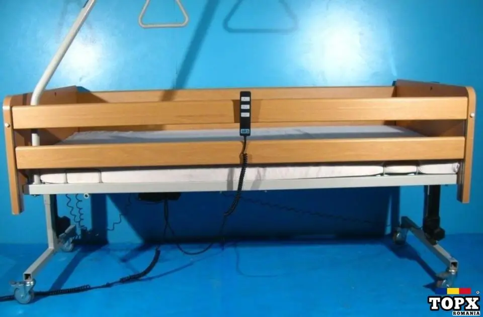 Pat electric pentru ingrijire pacienti cu doua sectiuni