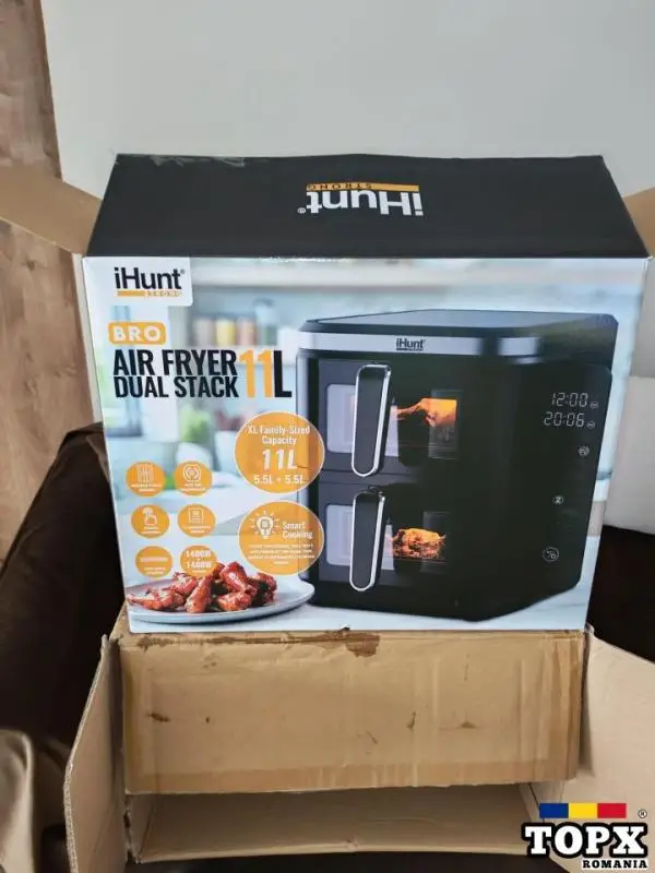 Vand Air Fryer Dublu - DUAL STACK 11 L nou-nout, iHunt