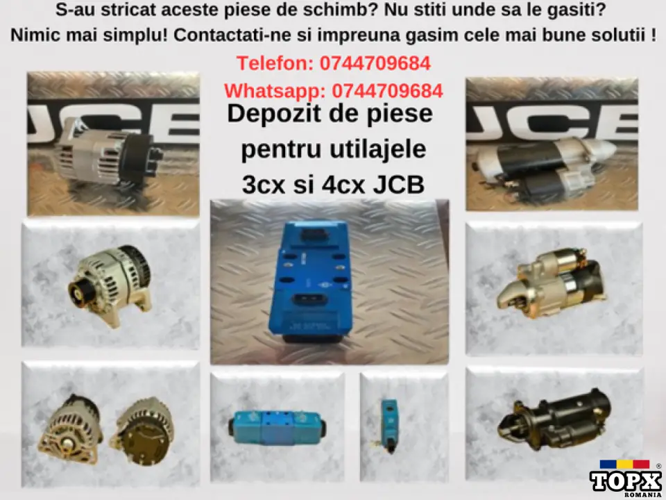 Piese utilaje 3cx 4cx jcb oferte pret bun calitate nou jcb aftermarket