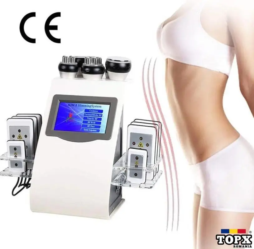 Aparat profesional cavitație cu lipolaser, radiofrecvență vaccum cu RF M919S