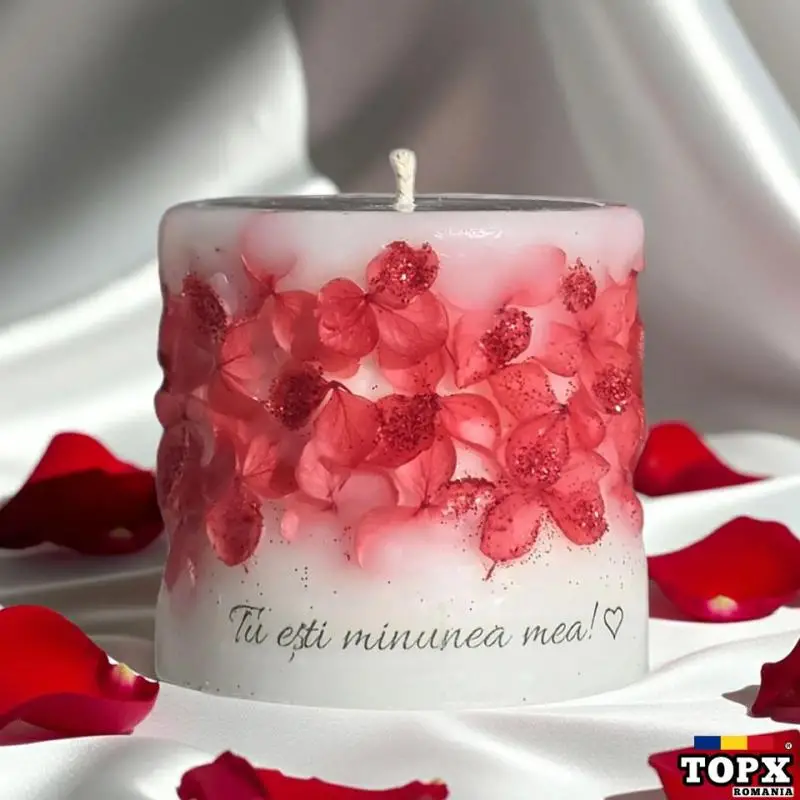 Cadou deosebit | Lumanare botanica parfumata cu mesaj personalizat | BALMER