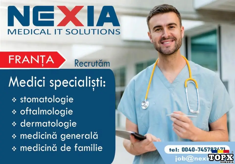 Recrutam Medici pentru Franta