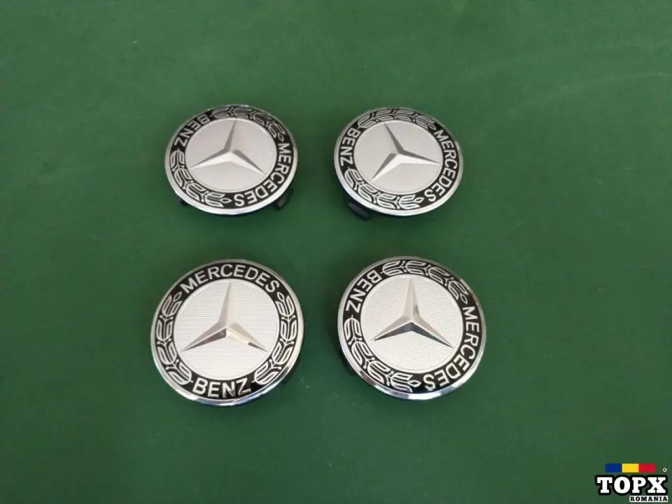 Capace Mercedes jante aliaj cu diametrul de 75 mm - 2