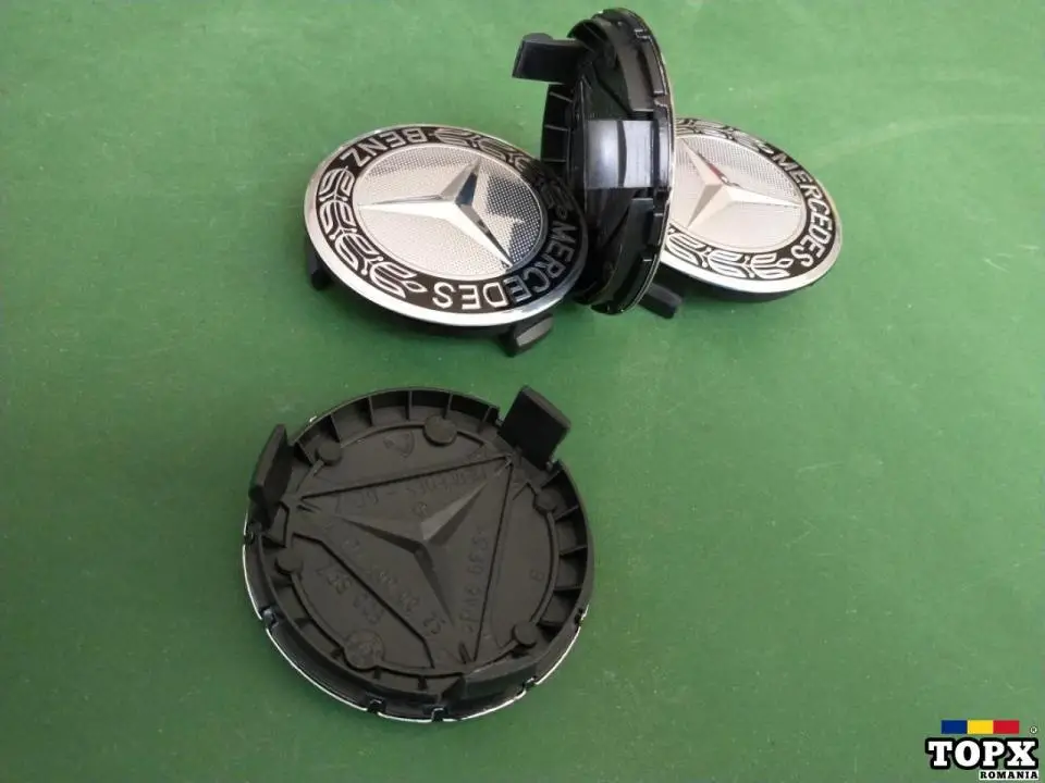 Capace Mercedes jante aliaj cu diametrul de 75 mm - 5