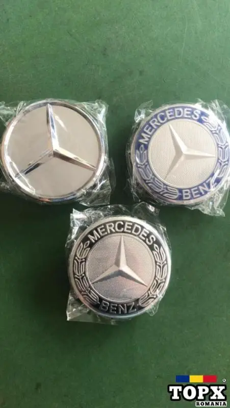 Capace Mercedes jante aliaj cu diametrul de 75 mm - 7