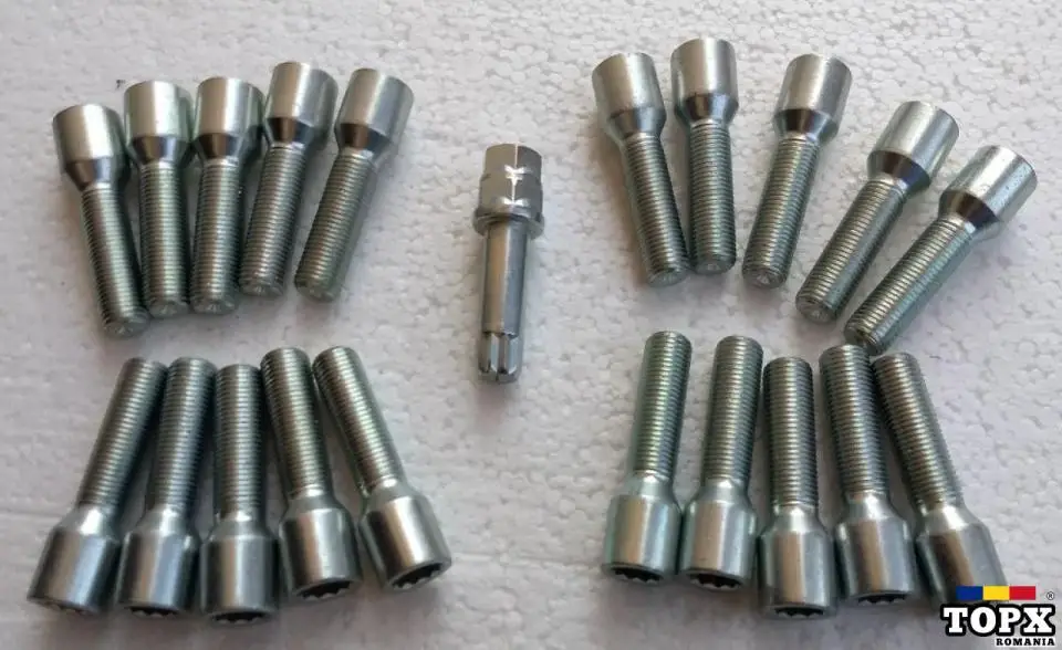 Prezoane lungi filet 45 mm Tip Tuner System cap Imbus pt Jante Aliaj