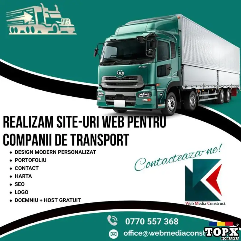 Site web pentru companii de transport