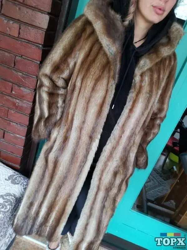 HAINĂ LUNGA DE BLANĂ NATURALĂ DE VIZON