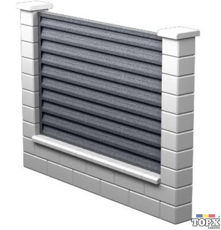 Gard sipca metalica | Grosime 0.6 mm | Gard metallic vertical Zebra