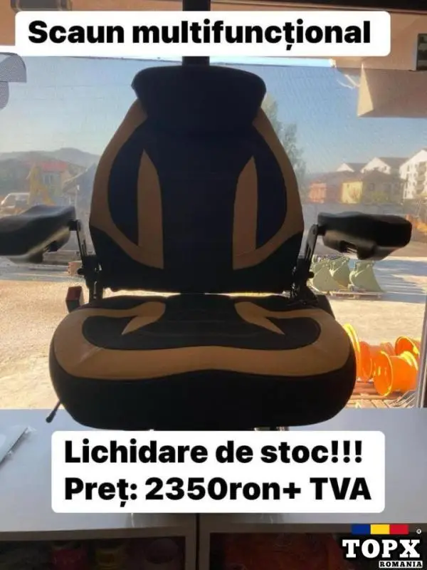 Scaun multifunctional pentru utilaje jcb si nu numai in stoc