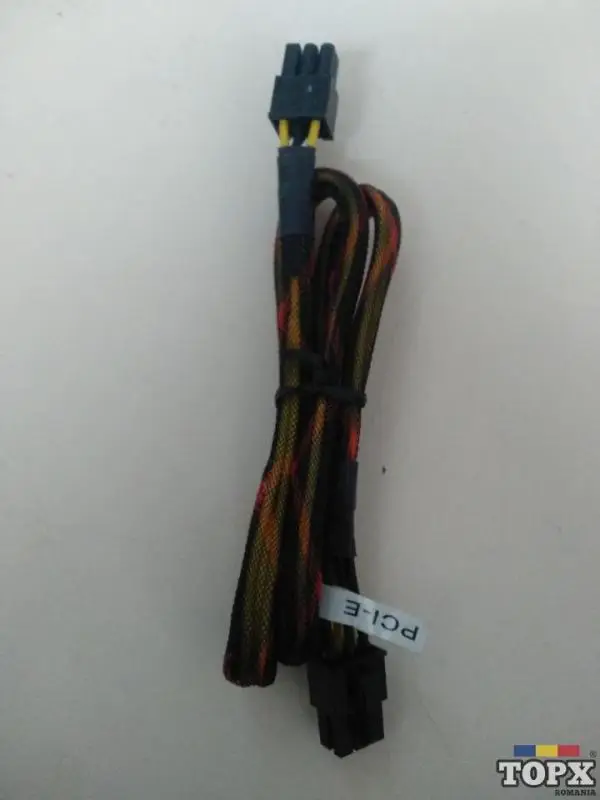Cablu sursa modulara 6 pini pci expres 50cm nou.