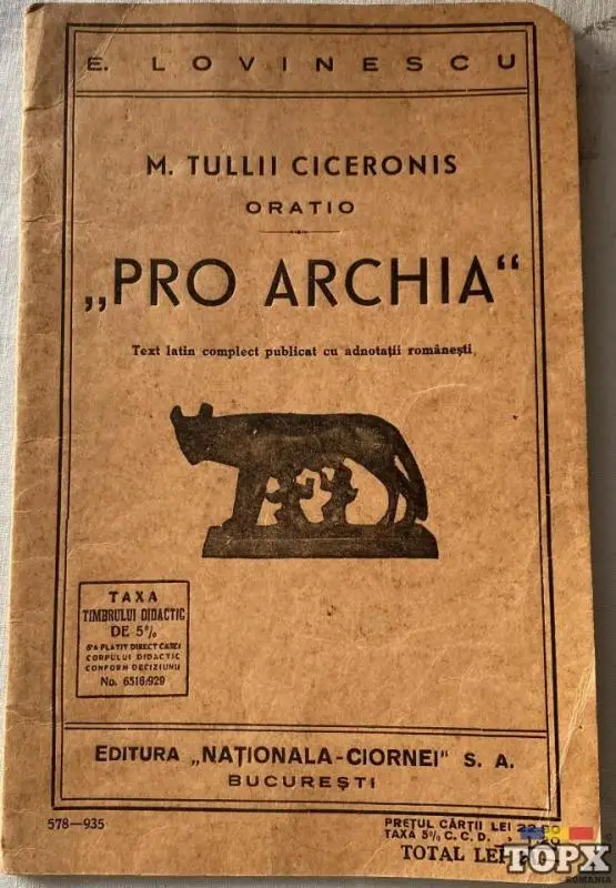 Pro Archia, Eugen Lovinescu, 1929