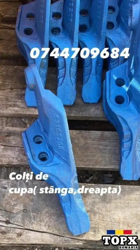 Dinti, cupe elemente de legatura , set furci pentru JCB