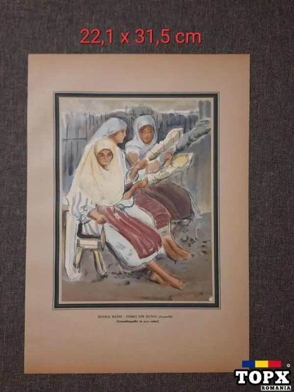 Cromolitografie in 10 culori,perioada interbelica