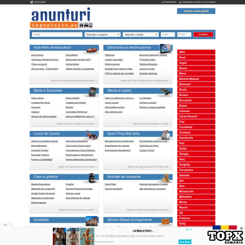 VAND SITE ANUNTURI CU TOT CU DOMENIU