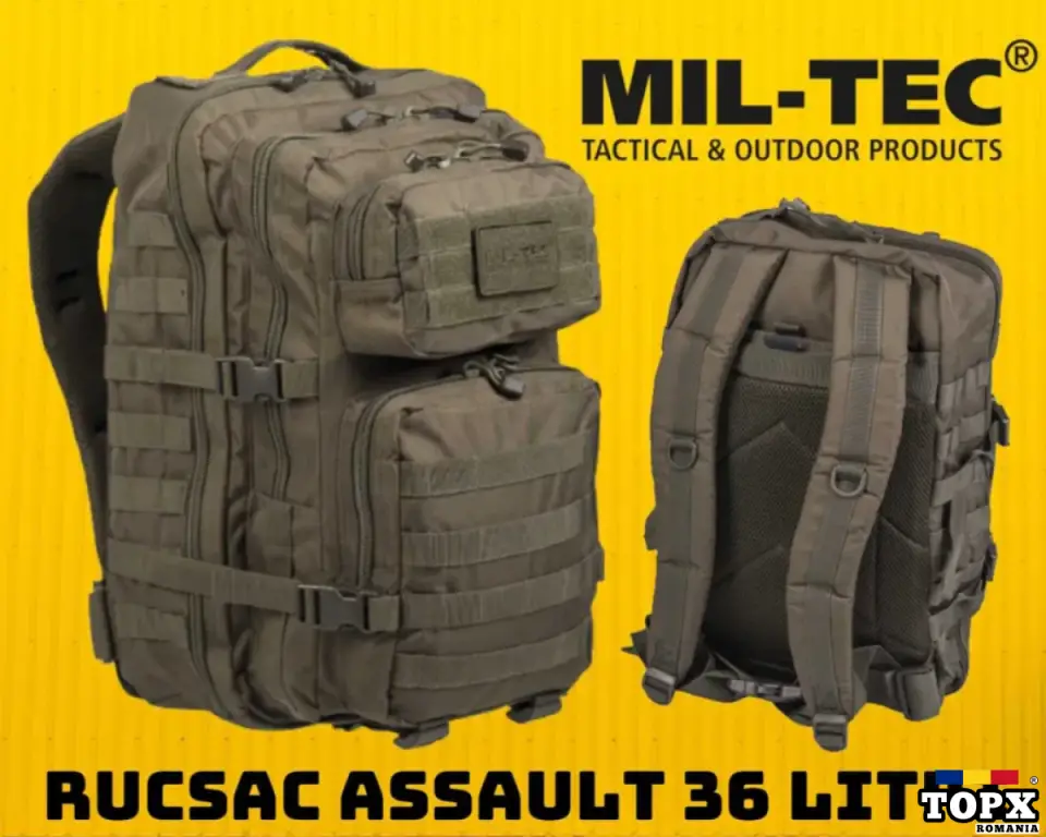 RUCSAC Militar MILTEC 36Lit Ghiozdan Armata Militaresc Ranita Drumetie