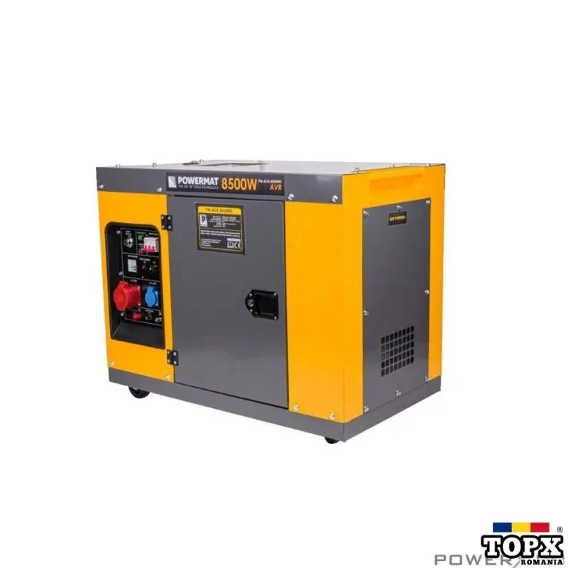 Generator de curent pe motorina 8.5 kW  pornire la cheie  2 in 1