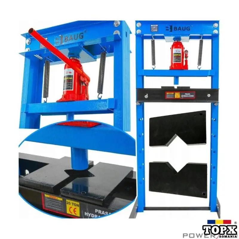 Presa hidraulica 20 tone 18x52x138cm Baug