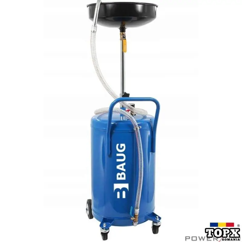 Recuperator pentru ulei uzat cu golire pneumatica 8 bari 70l Baug