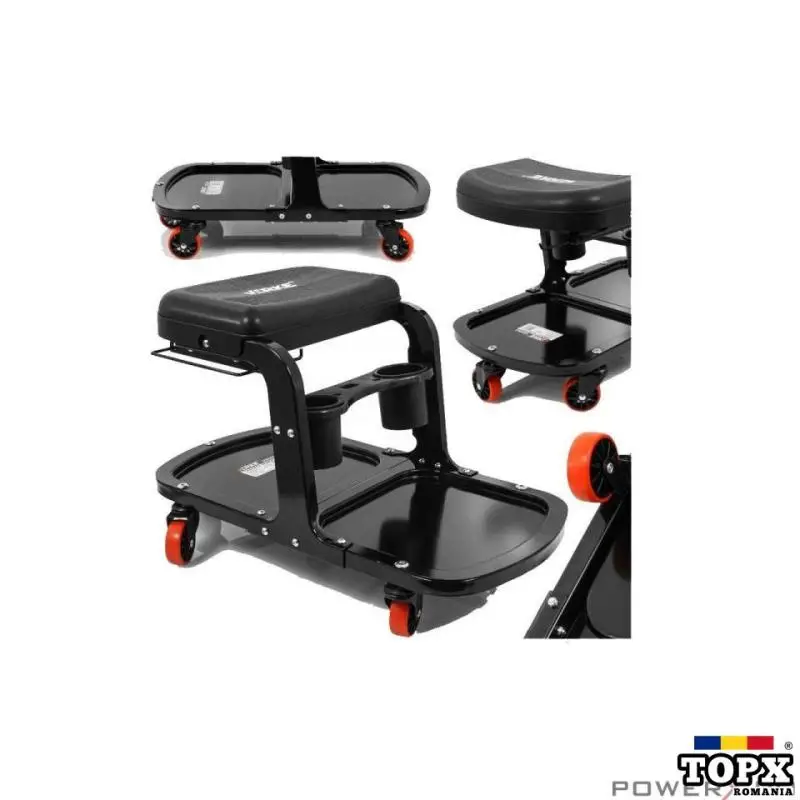 Taburet  scaun pentru atelier cu sertar si maner  37x27cm 135kg  Verke