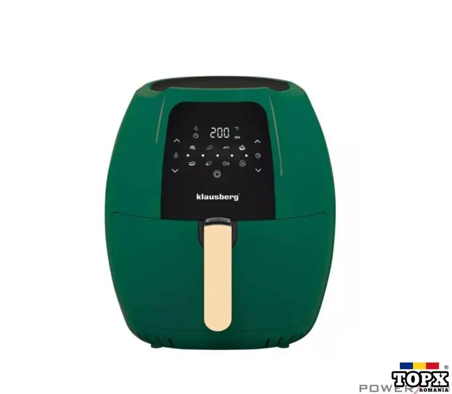 Friteuza cu aer cald  7 programe  ecran LCD  capacitate 7.7 litri 1800