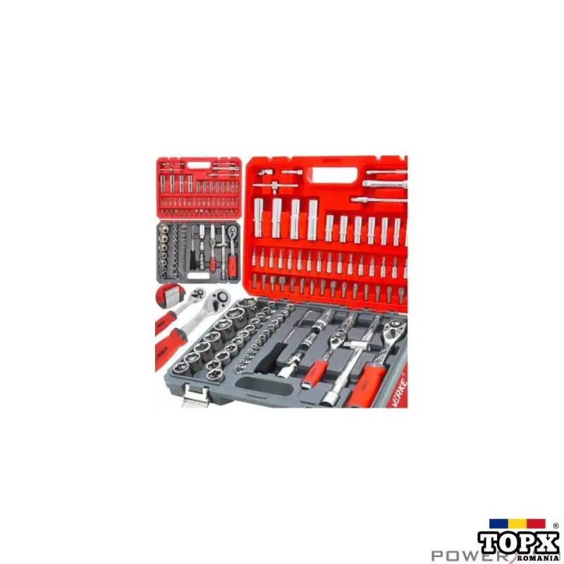 Trusa chei 94 piese scule  chei  tubulare  profesionale Verke