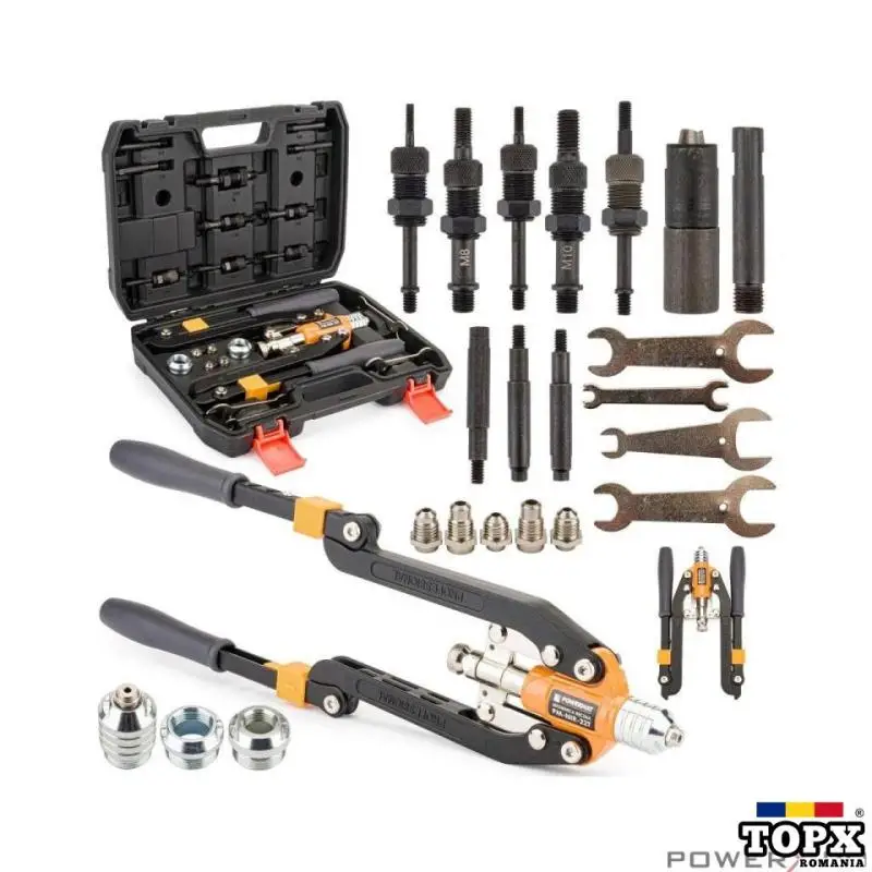 Set cleste pentru nituit Pop-nit cu accesorii 3in1 Powermat