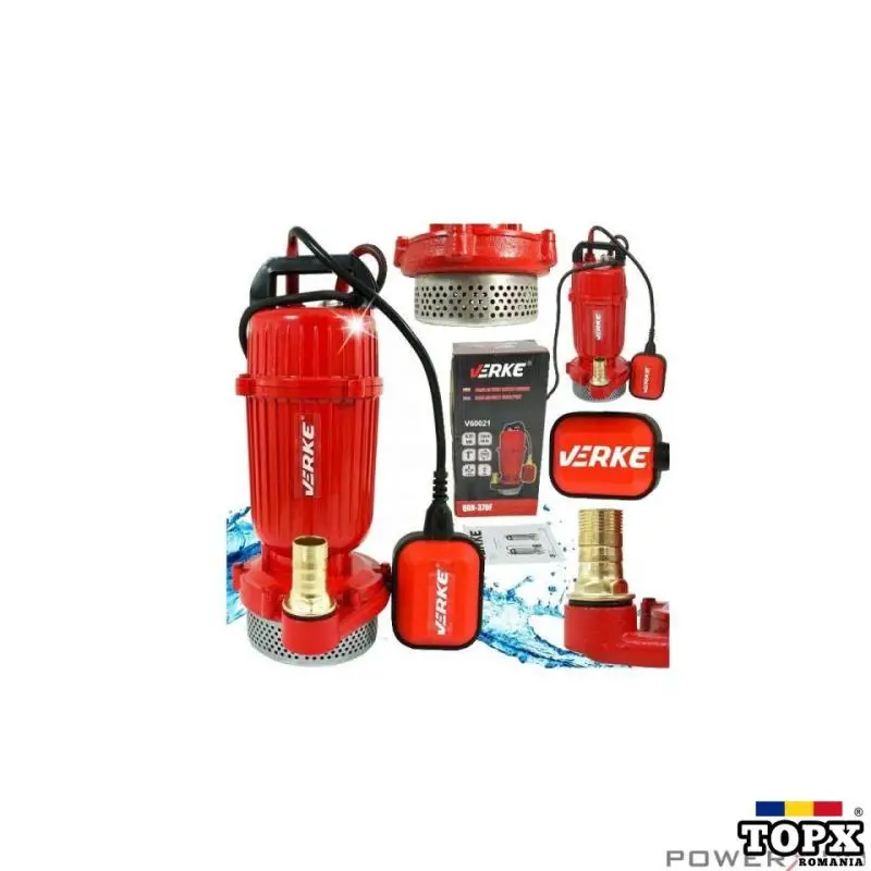 Pompa submersibila cu plutitor pentru apa 1"  0.37kw debit 5 m3/h