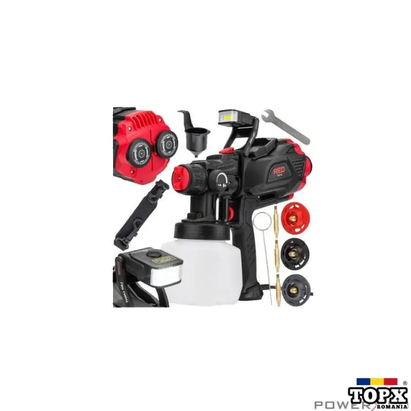 Pistol vopsit electric HVLP  650 W  capacitate rezervor de vopsea 1200