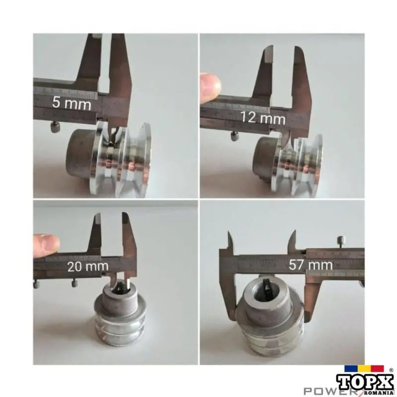 Fulie dubla pentru motor termic pe benzina AX 20mm - 7