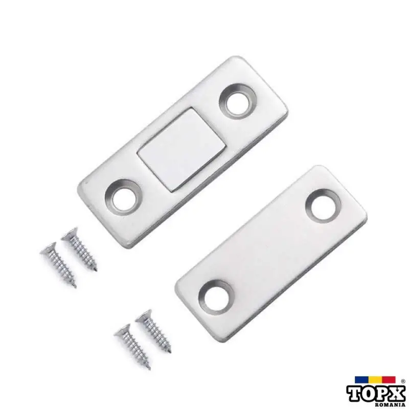 Set 2 inchizatoare magnetice cu suruburi incluse pentru usi si sertare