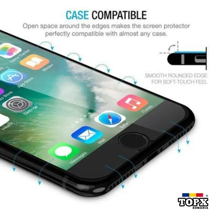 Folie de sticla  case friendly GloMax  pentru Apple iPhone 6  Clear