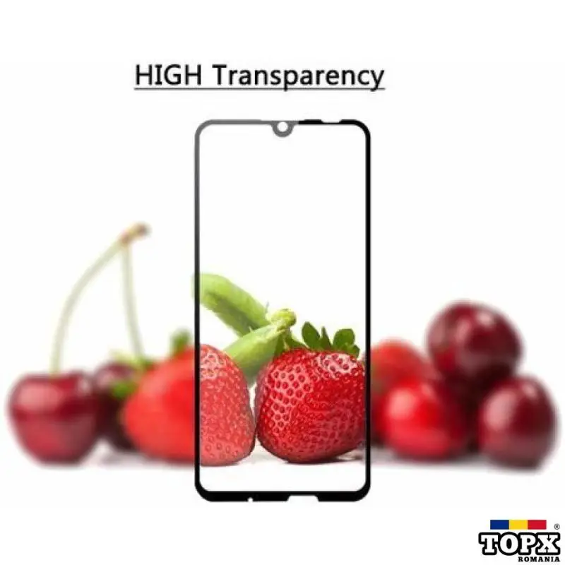 Folie de sticla FULL GLUE pentru Huawei P Smart 2019  GloMax 5D Negru