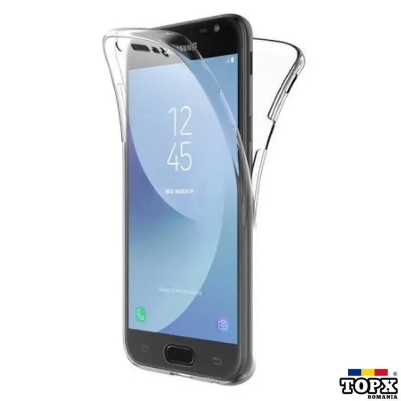 Husa Full TPU 360° (fata + spate) Samsung Galaxy J3 2017  Transparent