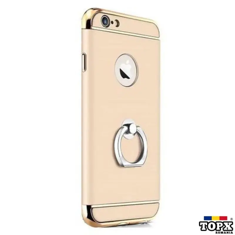Husa pentru Apple iPhone 8  GloMax 3in1 Ring PerfectFit  Gold