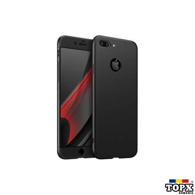 Husa iPhone 8 Plus GKK 360 Logo Cut Negru