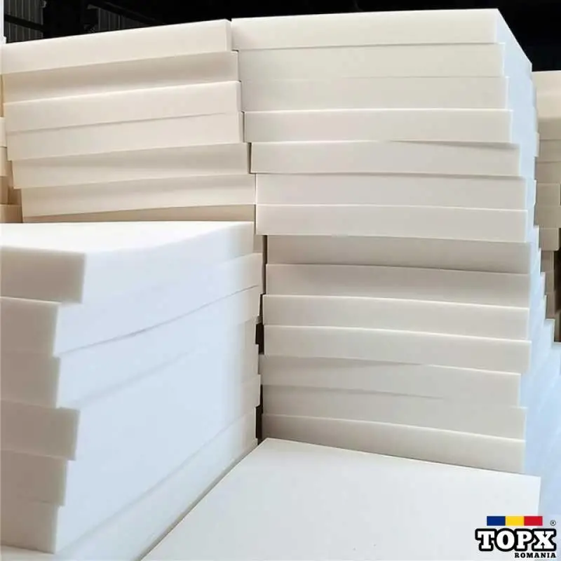 Burete dens pentru tapiterie  Poliuretan 50x50cm  grosime 5 cm . NOU!