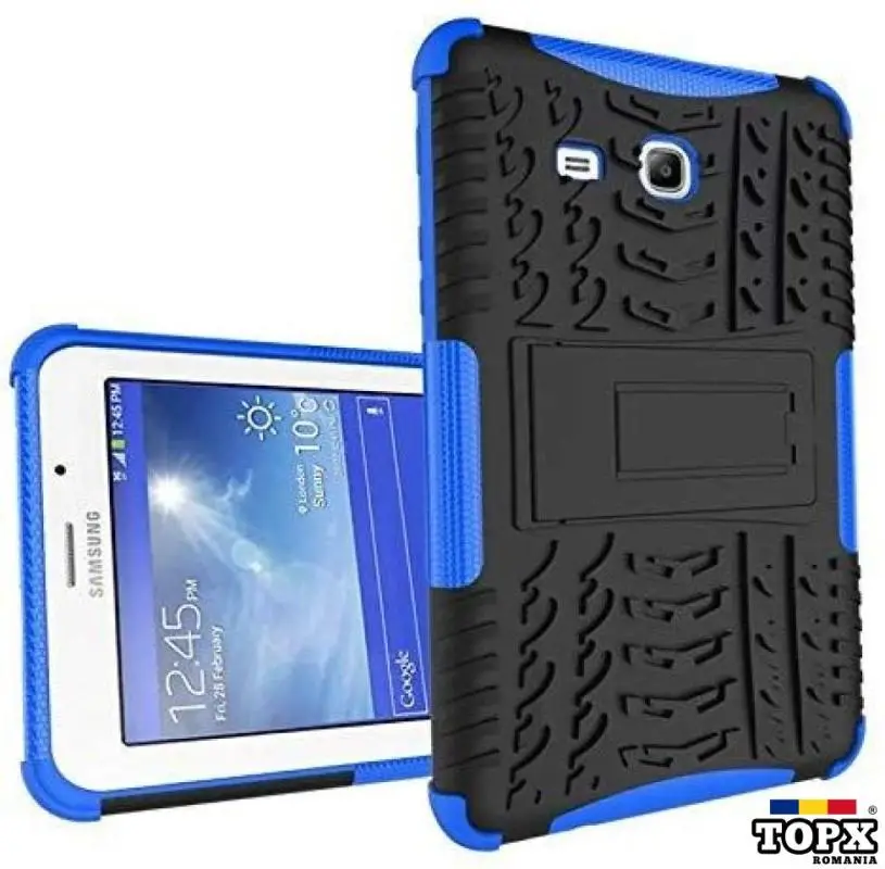 Husa Tableta tip Armura pentru Galaxy Tab A 7" T280 negru-albastru