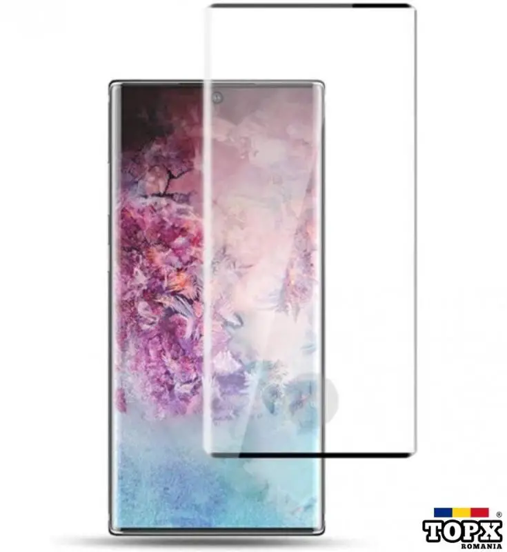 Folie de sticla pentru Samsung Galaxy Note 10 Plus cu margini colorate