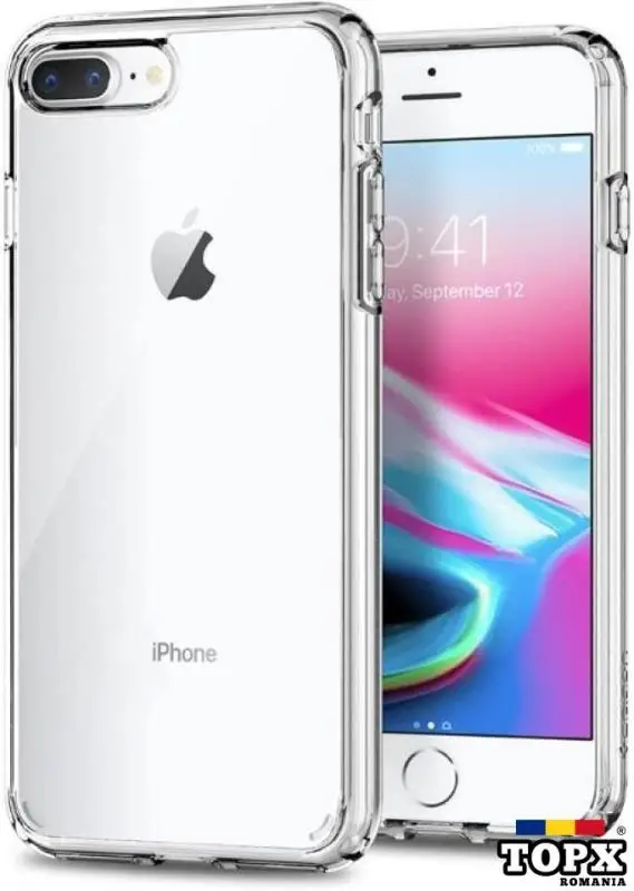 Husa Apple iPhone 8 Plus  Silicon TPU 2.0mm slim Transparenta