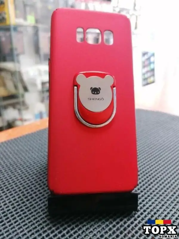 Husa Samsung S8 Shengo Ultra-Thin Silicon  Rosu