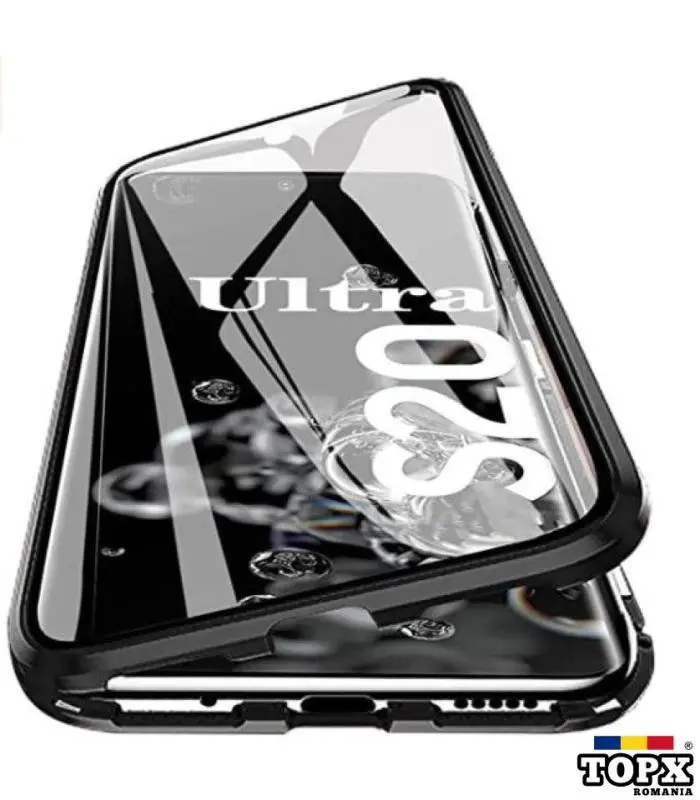 Husa Samsung Galaxy S20 Ultra   Magnetica 360 Negru  Perfect Fit
