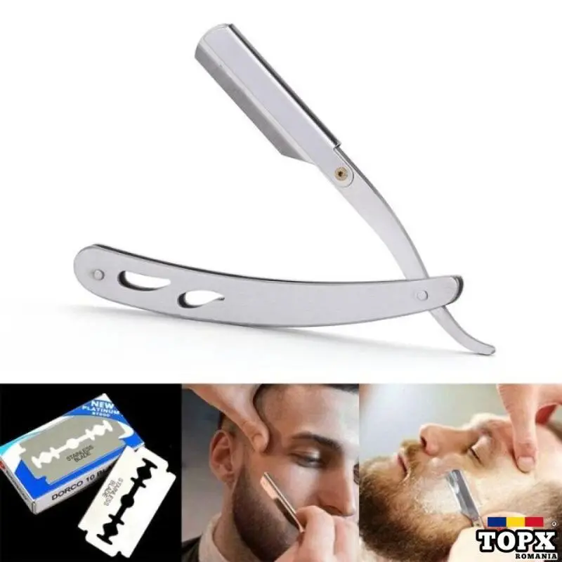 Brici profesional pentru barbierit si ras capilar. Brici din otel inox