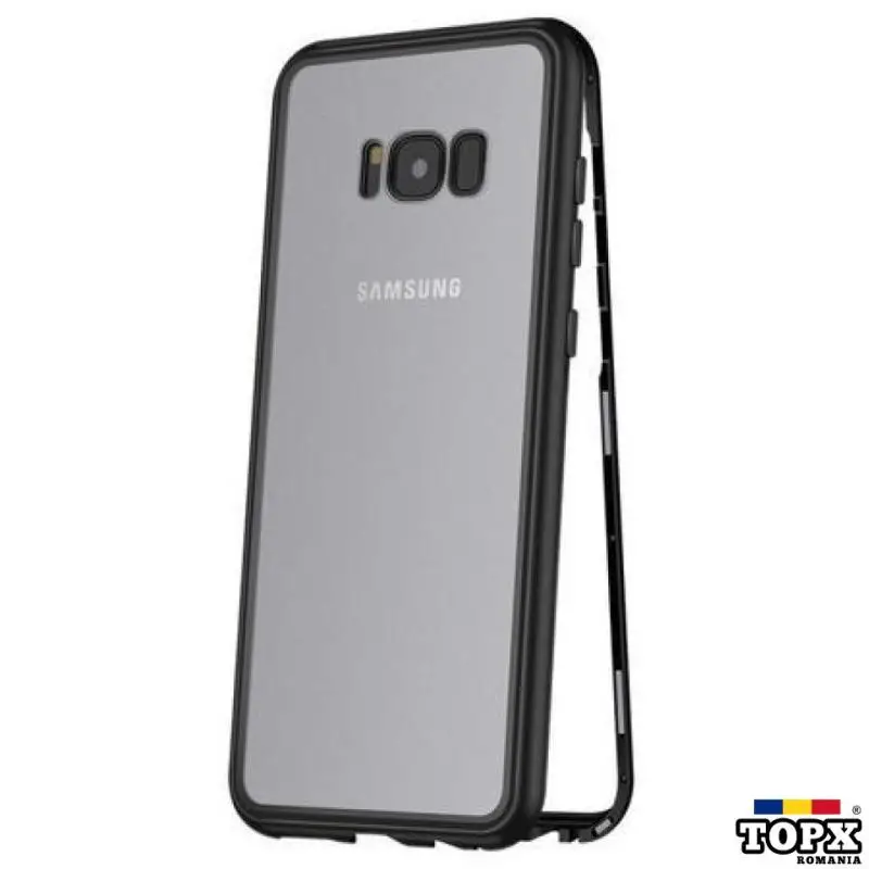 Husa Samsung Galaxy S8 Magnetica 360 grade Black + folie protectie - 5