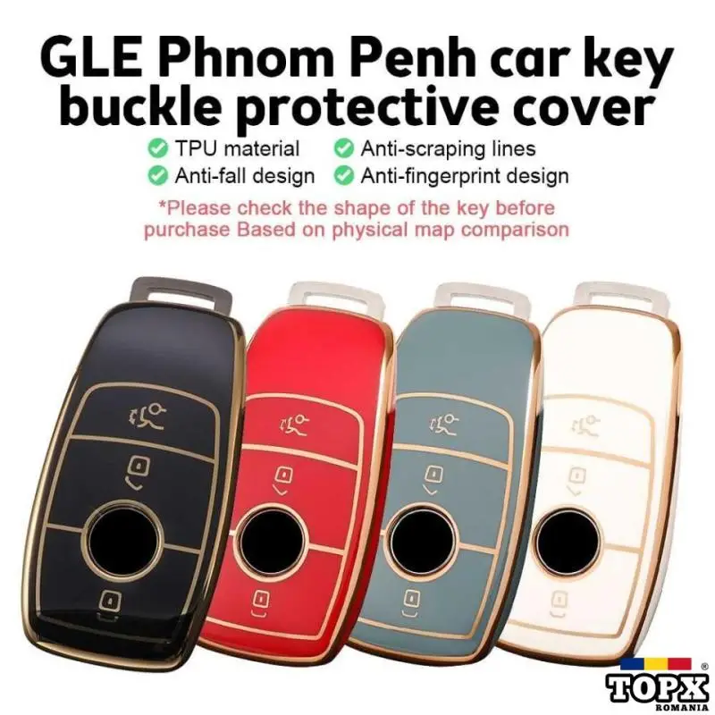 Husa de protectie premium pentru cheie auto Mercedes Benz! 4 culori!