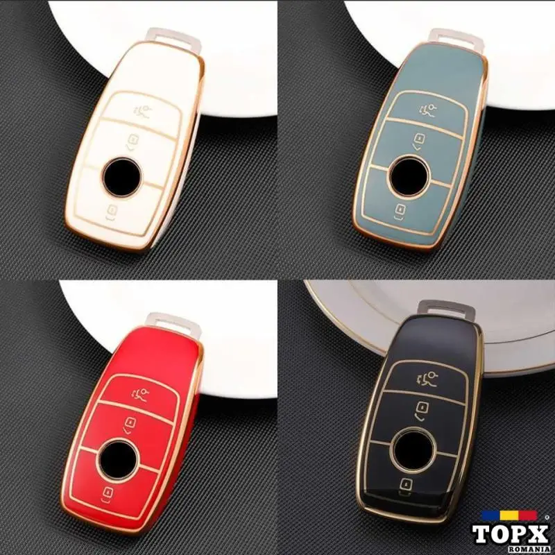 Husa de protectie premium pentru cheie auto Mercedes Benz! 4 culori! - 2
