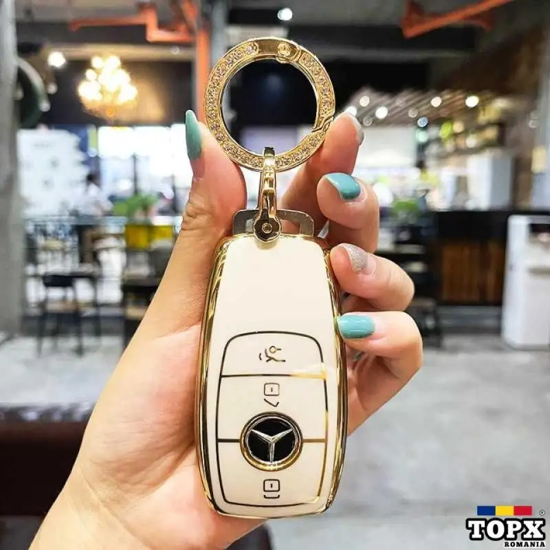 Husa de protectie premium pentru cheie auto Mercedes Benz! 4 culori! - 5