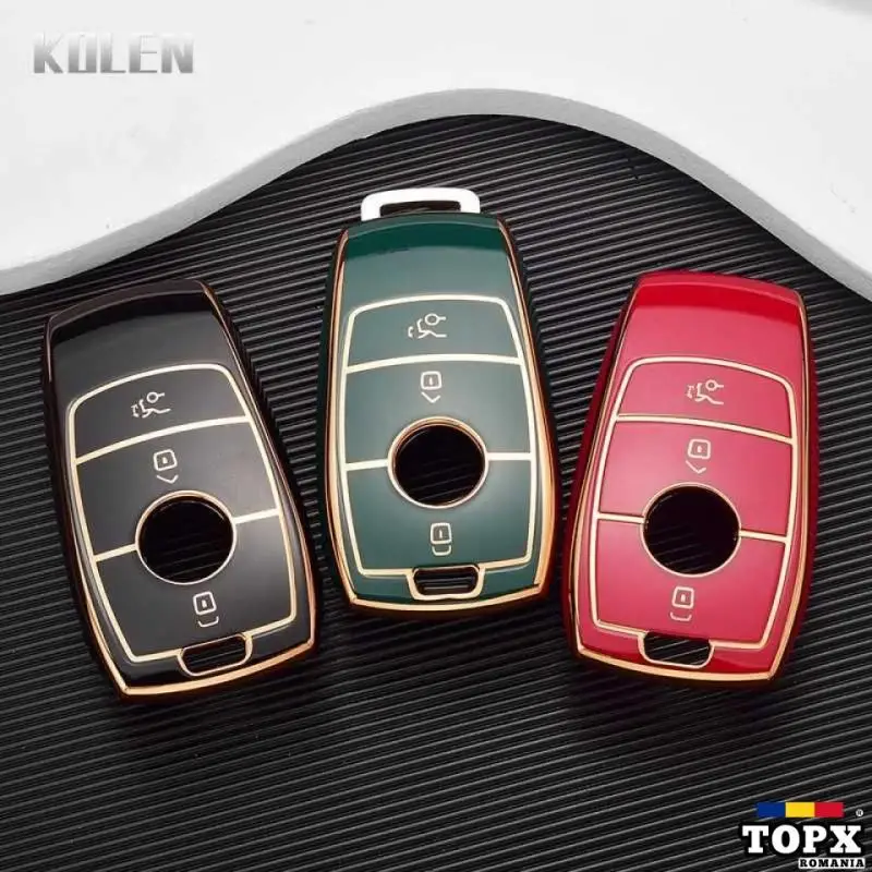 Husa de protectie premium pentru cheie auto Mercedes Benz! 4 culori! - 6