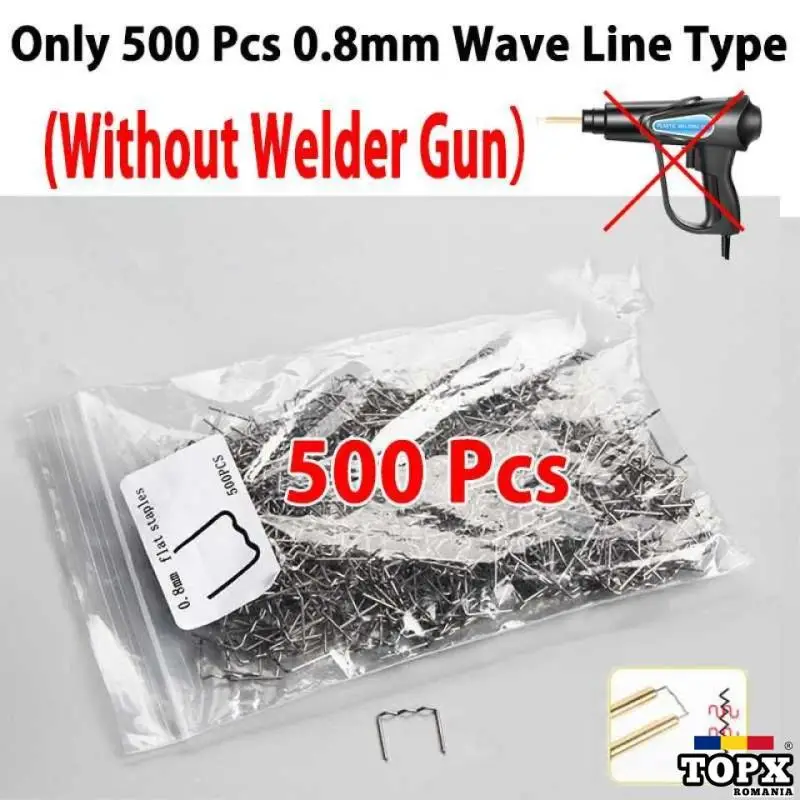 Set 500 bucati capse metalice de intarire pentru aparat sudat plastic