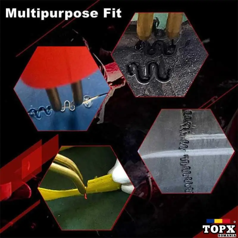 Set 500 bucati capse metalice de intarire pentru aparat sudat plastic - 5